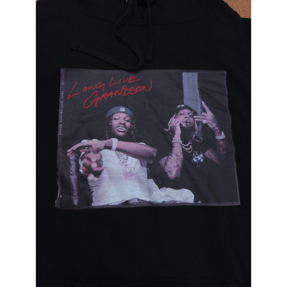 Lil Durk King Von OTF Hoodie XL The Voice Long Live Grandson Memorial Rap Merch